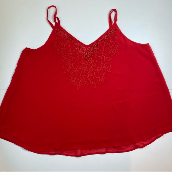 torrid Tops - Torrid V Neck Red Cami - 2X